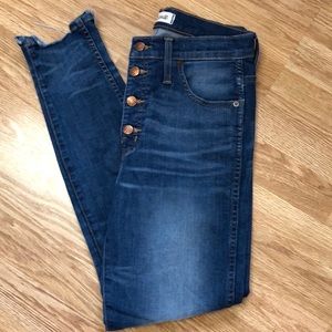 Madewell 10” High Rise Skinny Size 28
